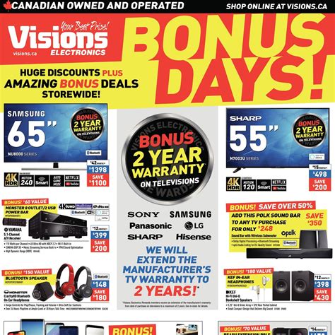 Visions Electronics Weekly Flyer .
